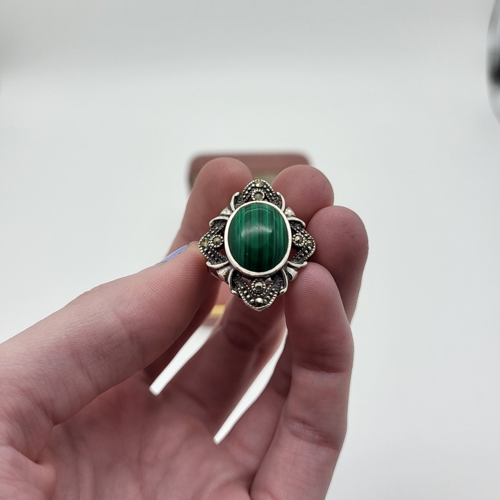 925 silver ring US size 8 - Picture 5 of 5